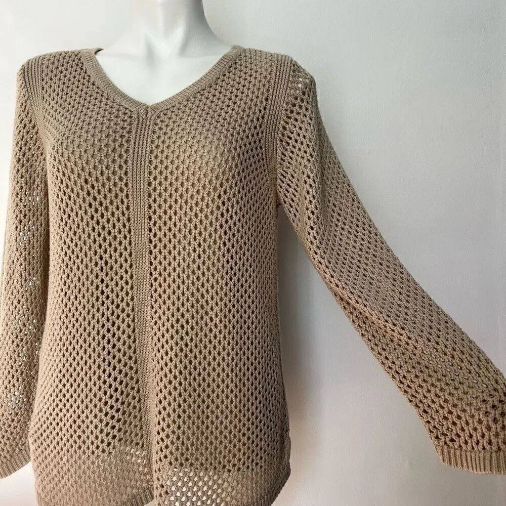 Croft & Barrow Open Knit Sweater - Picture 3 of 9
